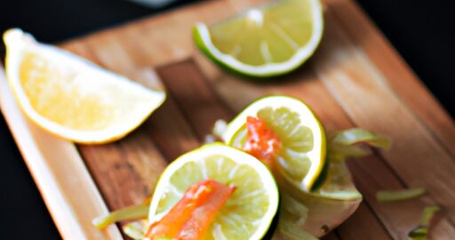 Smažená kalamára se citronem