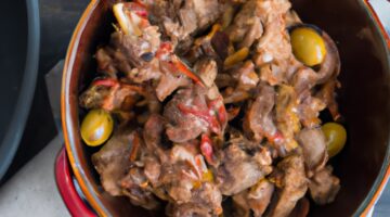 Lamb Tajine s bramborami a olivami