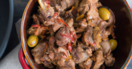 Lamb Tajine s bramborami a olivami