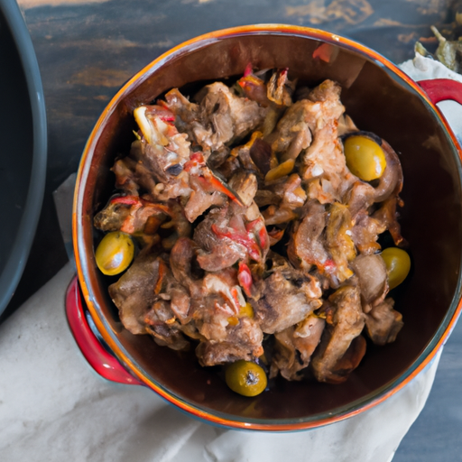 Lamb Tajine s bramborami a olivami