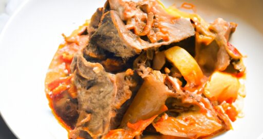 Rendang hovězí maso se sójovou omáčkou