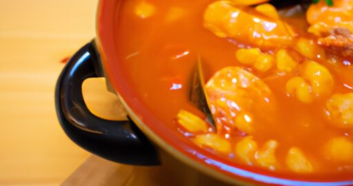 Bouillabaisse a lívance z povidel.