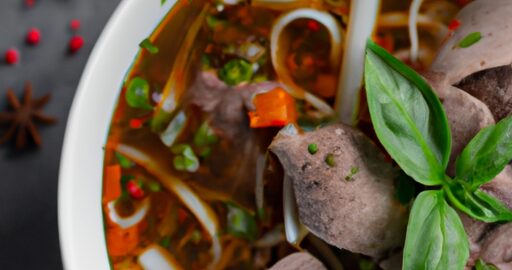 Hovězí pho s bylinkami