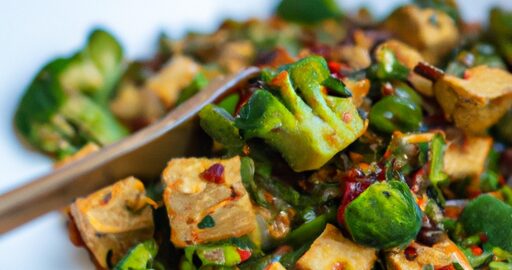 Tofu s brokolicí a česnekem.