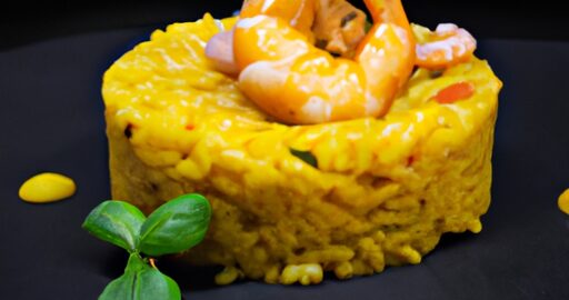 Rizoto s krevetami a šafránem