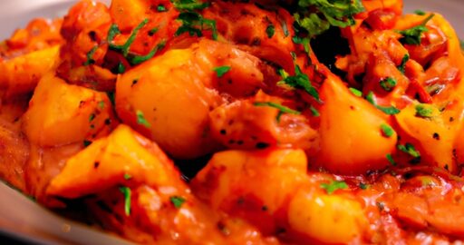 Masová nádivka s cibulí a paprikou.