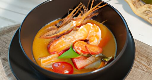Tom Yum polevka s krevetami