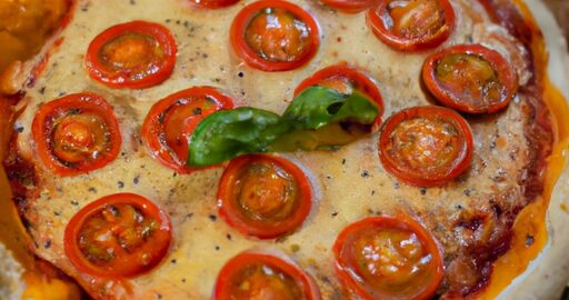 Pizza Margherita domácí pečivo.