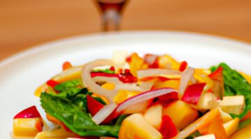 Rajčatový salát s mátou a granátovým jablkem