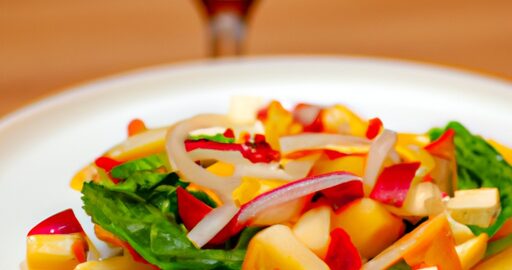 Rajčatový salát s mátou a granátovým jablkem