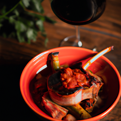 Dušený hovězí na červeném víně