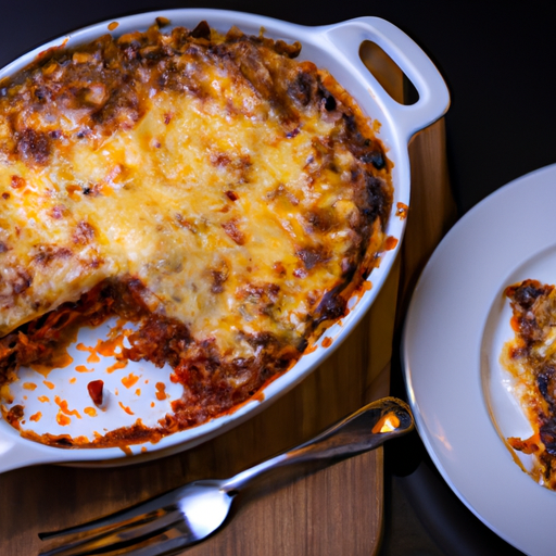 Jehněčí hachis parmentier s červeným vínem.