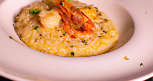 Risotto s krevetami a rajčaty