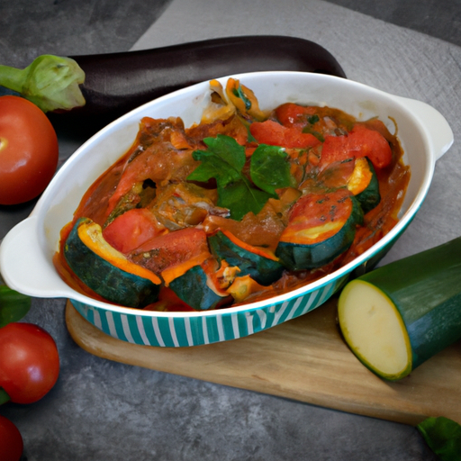 Kuřecí ratatouille s tymiánem.