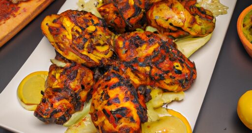 Tandoori kuře s jarmužem