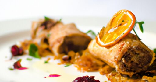 Kuřecí roláda s bramborovou kaší