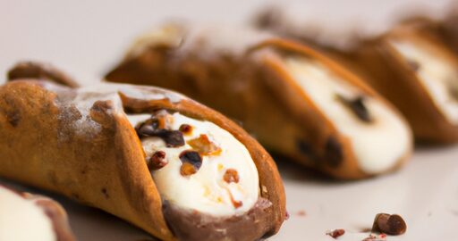 Cannoli s ricottou a čokoládou.