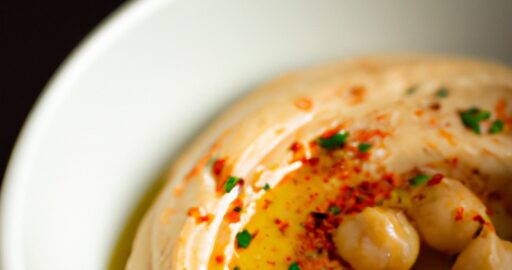 Hummus s pečenými cícerovými kuličkami