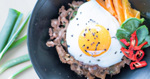 Bibimbap – Korejská směs rýže s grilovaným masem