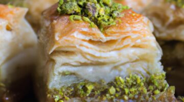 Jogurtová baklava s pistáciemi