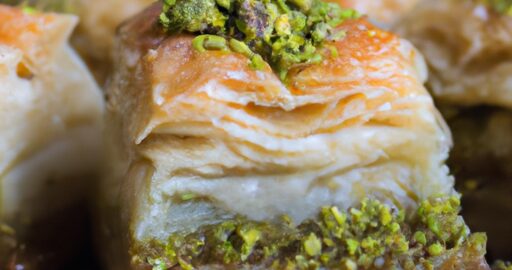 Jogurtová baklava s pistáciemi