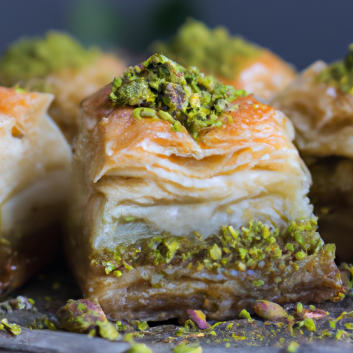 Jogurtová baklava s pistáciemi