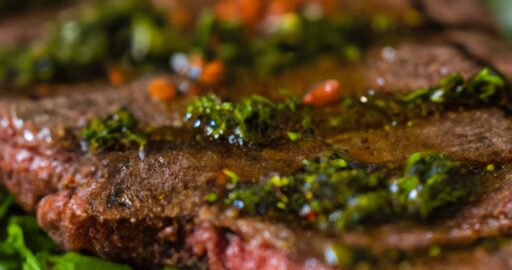 Argentinské biftečky s chimichurri sauce.