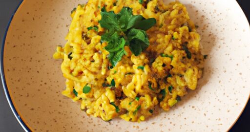 Veganské houbové rizoto s rukolou