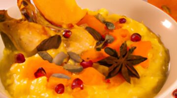 Hrnec plný sladkokyselého kuřecího kari.