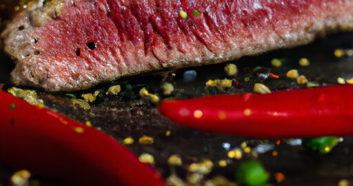 Argentinský grilovaný steak s chimichurri.