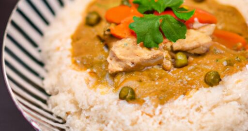 Recept na kuřecí korma s rýží