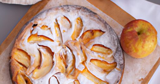 Jablkový koláč s oříšky.