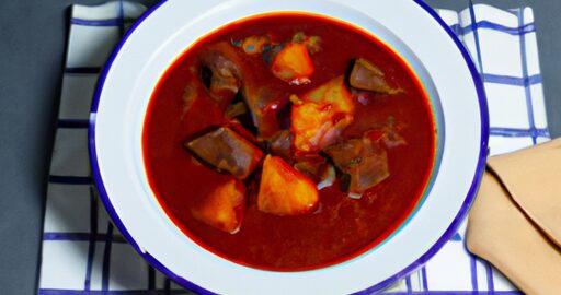 Rajčatový guláš s brambory