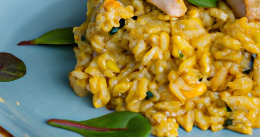 Risotto s houbami a rukolou