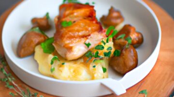 Kuřecí soté z hříbků a smetany