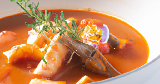 Bouillabaisse rybí polévka s mořskými plody