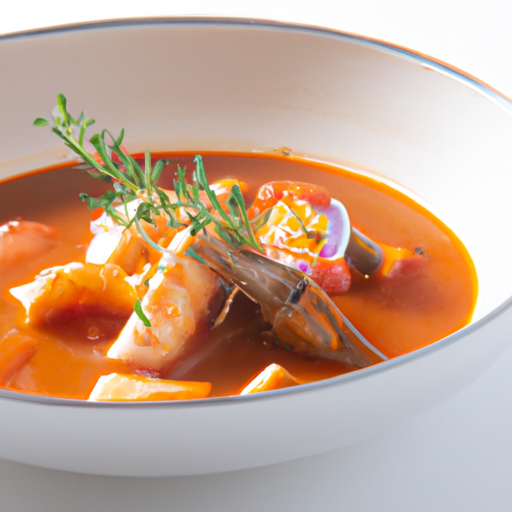 Bouillabaisse rybí polévka s mořskými plody