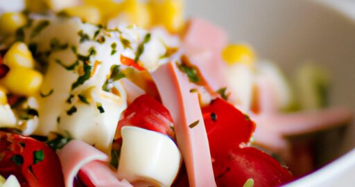 Bramborový salát s majonézou.