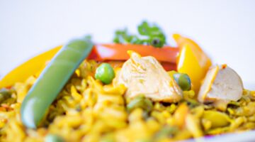 Smažená rýže s kuřecím masem