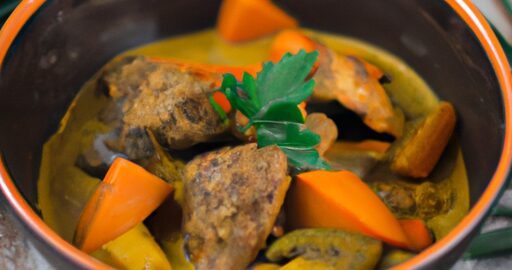 Kari kuřecí s banány.