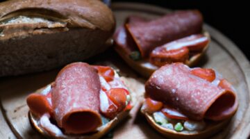 Sýrová cibulová polévka s bagetou.