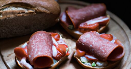 Sýrová cibulová polévka s bagetou.