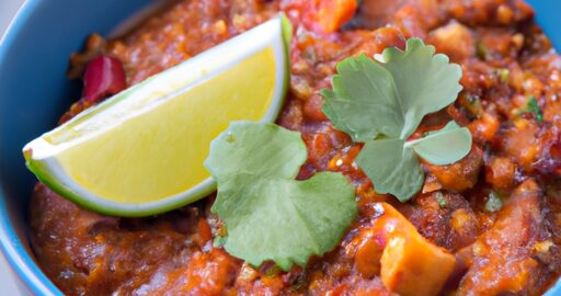 Chilli sin carne s avokádem.