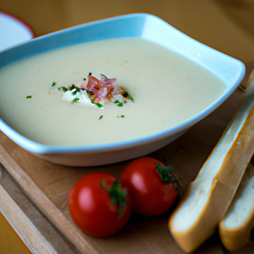 Vichyssoise s křupavou bagetou