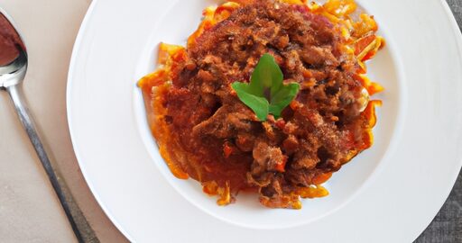 Ragu alla Bolognese bezvaječná těstovina