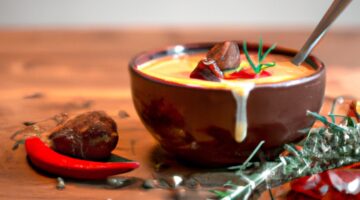 Kubba smažená bramborami a masem.