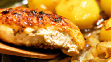 Kuřecí hranolky s bylinkovým máslem