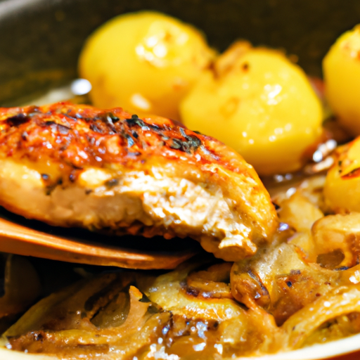 Kuřecí hranolky s bylinkovým máslem