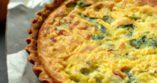 Brokolicový quiche s kozím sýrem