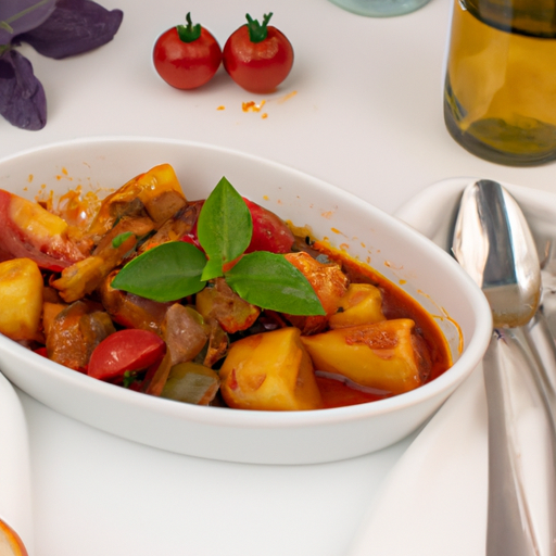 Ratatouille s pomeranči a olivami